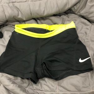 Black nike pro shorts
